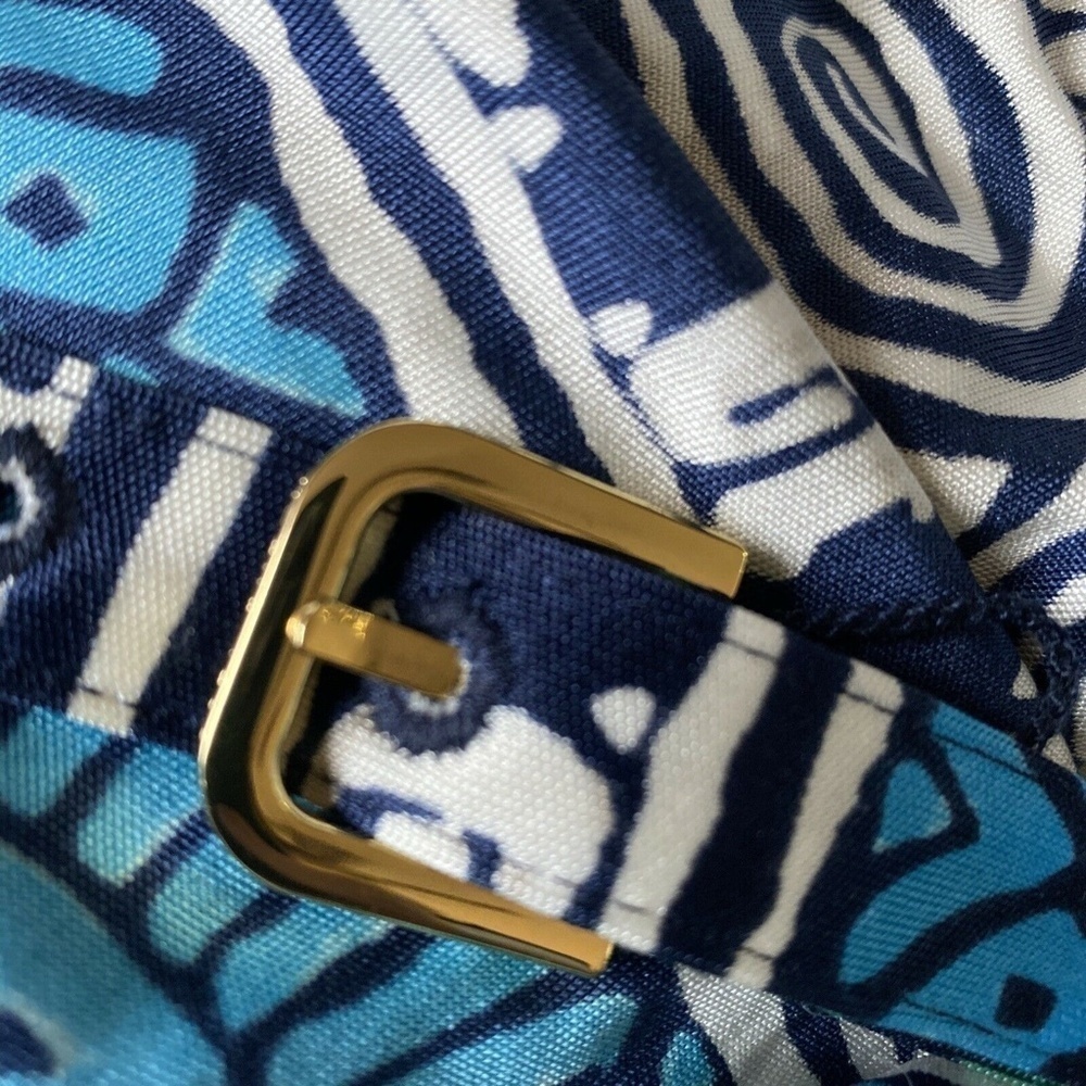 Tory burch belted aztec print silk dress S - Picture 7 of 8